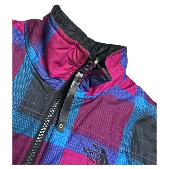 The North Face REVERSIBLE Plaid Insulated Windbreaker Spring Fall Light Jacket M - Picture 8 of 10